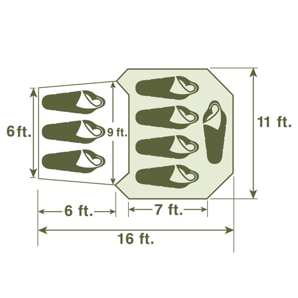 Klondike 8 person tent sale